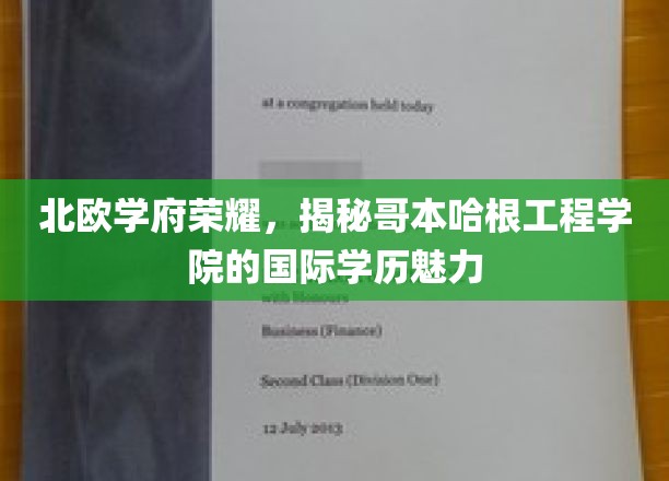 探寻哥本哈根工程学院，北欧教育明珠的国际学历风采