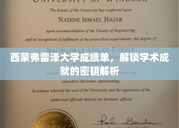 西蒙弗雷泽大学成绩单，解锁学术成就的密钥解析