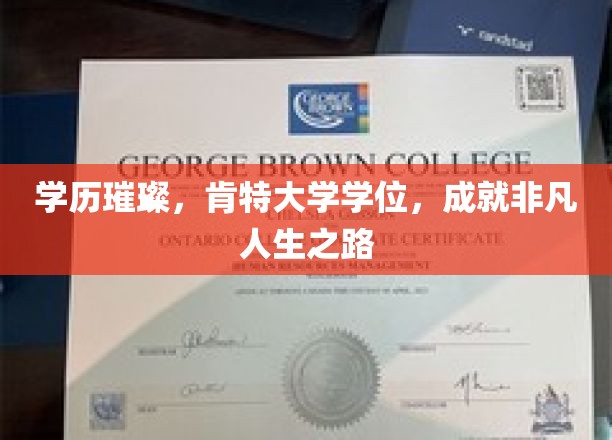 闪耀肯特，学位荣耀铸就非凡人生传奇