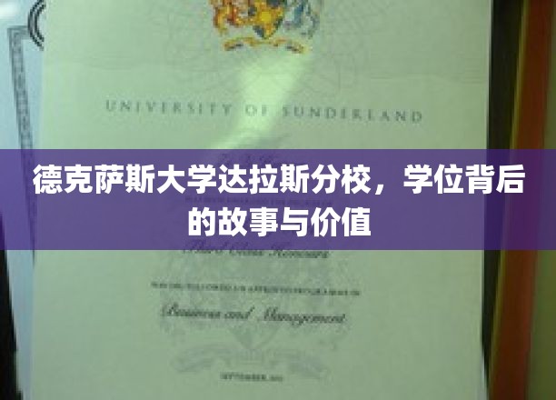 解码德克萨斯大学达拉斯分校，学位背后的传奇与价值探寻