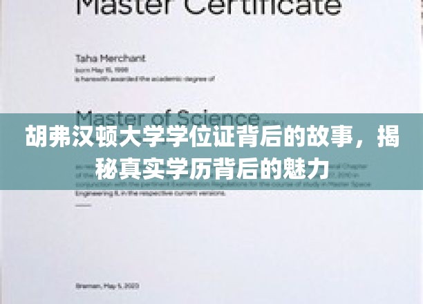胡弗汉顿学位证背后的传奇，一纸文凭，见证真实与魅力的交融