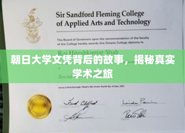 探寻朝日大学文凭背后的传奇，一场真实的学术探险之旅