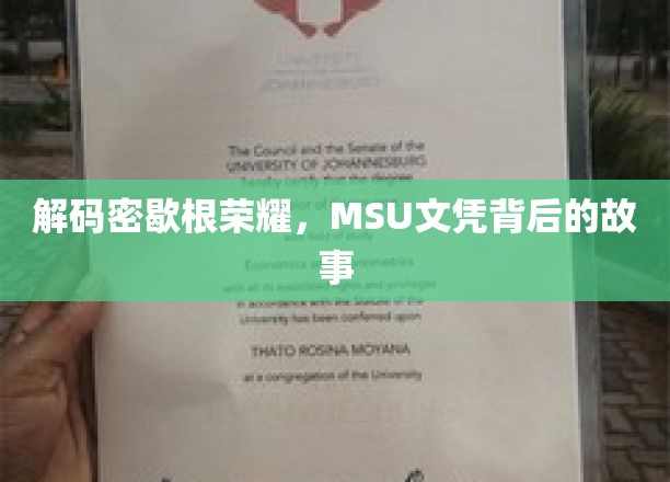 揭秘密歇根盛誉，MSU学位的非凡历程
