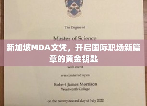 新加坡MDA文凭，开启国际职场新篇章的黄金钥匙