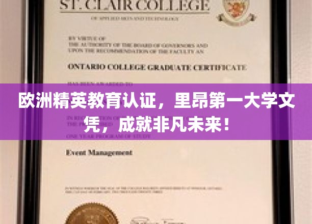 欧洲精英教育认证，里昂第一大学文凭，成就非凡未来！