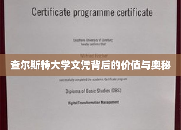 查尔斯特大学文凭背后的价值与奥秘