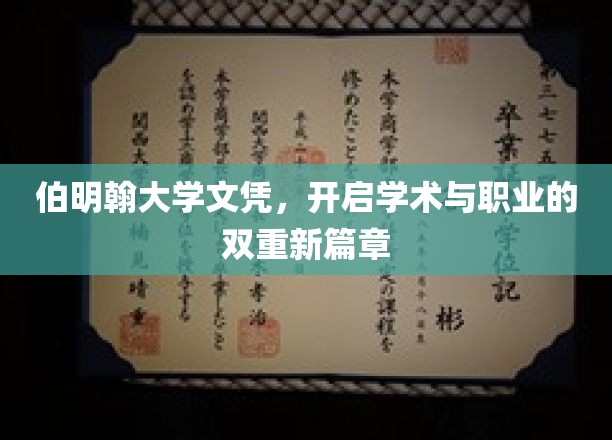 伯明翰荣耀，双翼齐飞，开启学术职场新纪元