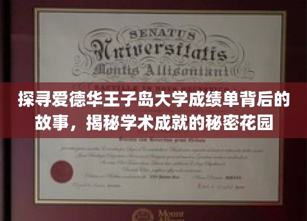 探寻爱德华王子岛大学成绩单背后的故事，揭秘学术成就的秘密花园