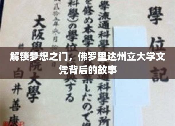 探索佛罗里达州立大学文凭的非凡旅程