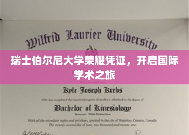 瑞士伯尔尼大学荣耀凭证，开启国际学术之旅