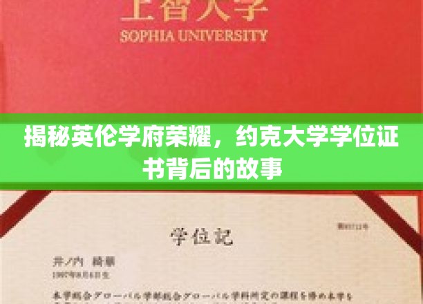 探寻约克大学荣耀，学位证书背后的传奇历程