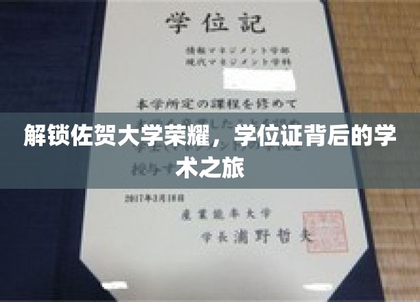 解锁佐贺大学荣耀，学位证背后的学术之旅