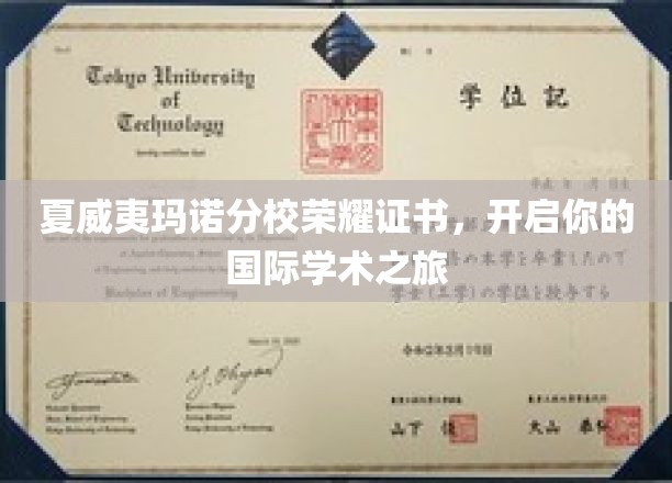 穿越夏威夷，开启国际学术荣耀之旅——玛诺分校荣耀证书大揭秘