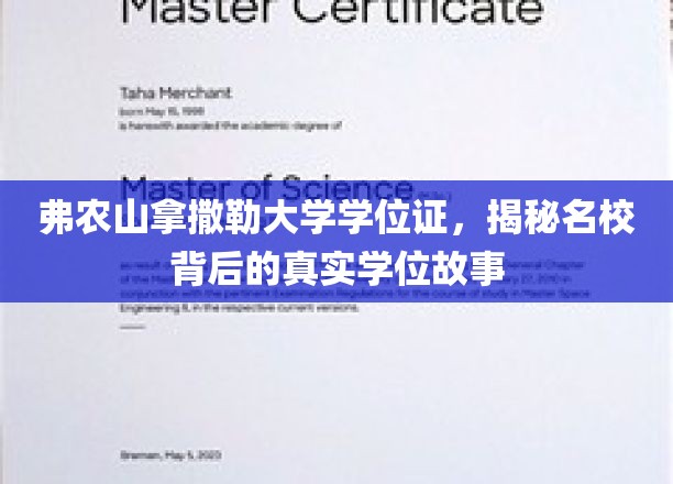 弗农山拿撒勒大学学位证，揭秘名校背后的真实学位故事