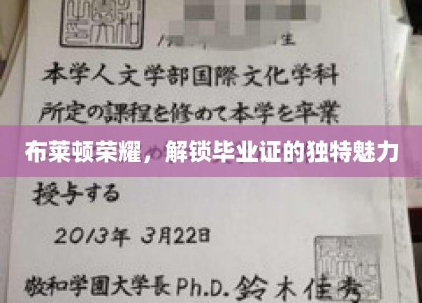 布莱顿荣耀，揭晓毕业证的独特魅力