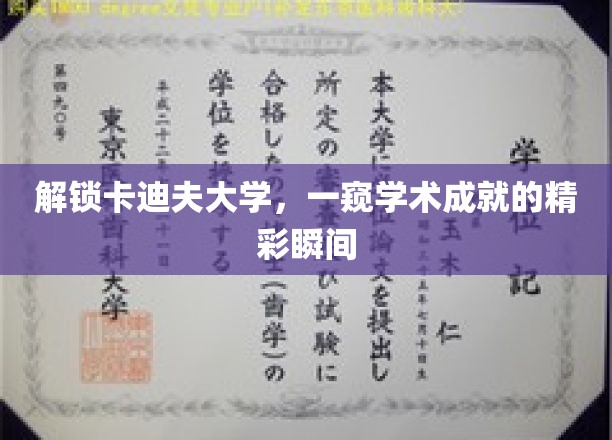 解锁卡迪夫大学，一窥学术成就的精彩瞬间