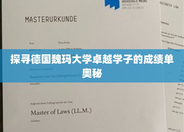 探寻德国魏玛大学卓越学子的成绩单奥秘