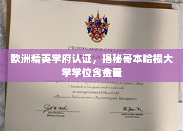 哥本哈根大学学位闪耀欧洲，精英学府认证背后的含金量解析