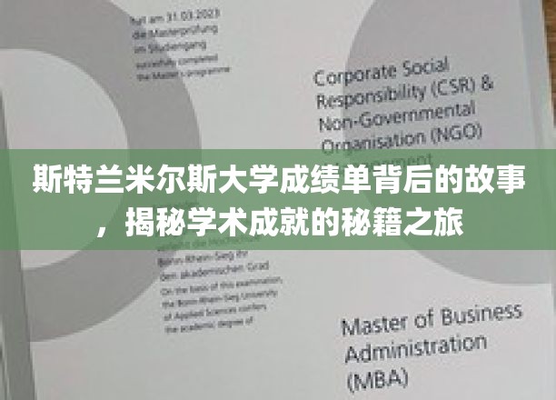 斯特兰米尔斯大学成绩单背后的故事，揭秘学术成就的秘籍之旅