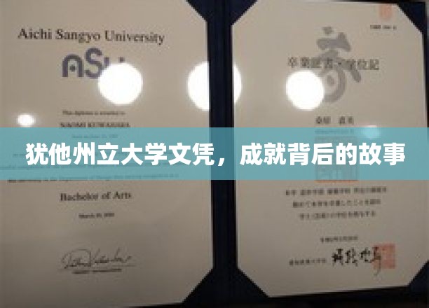 犹他州立大学文凭，成就背后的故事