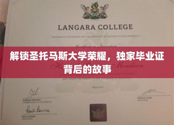 探寻圣托马斯大学辉煌足迹，揭秘毕业证书背后的传奇故事