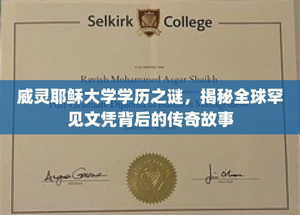 探寻威灵耶稣大学神秘文凭，揭秘罕见学历背后的传奇篇章