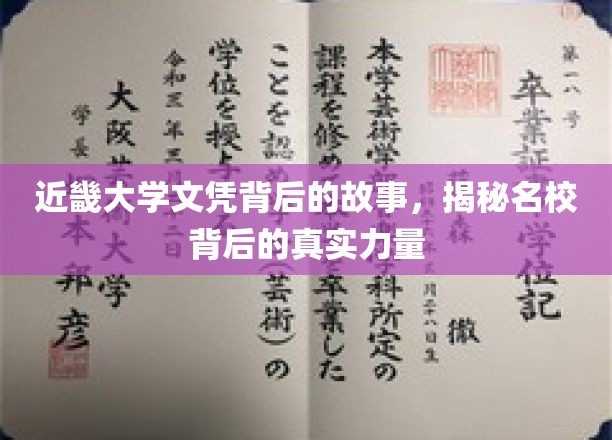 近畿大学文凭背后的故事，揭秘名校背后的真实力量