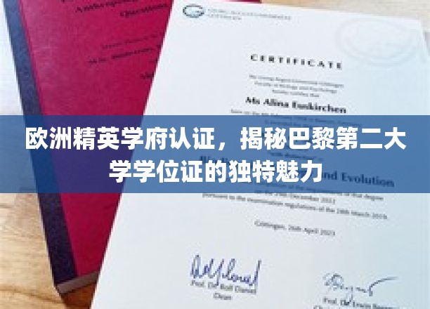 巴黎第二大学学位证，欧洲精英学府认证下的非凡风采