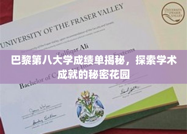 揭秘巴黎第八大学卓越成就，探索学术花园的非凡奥秘