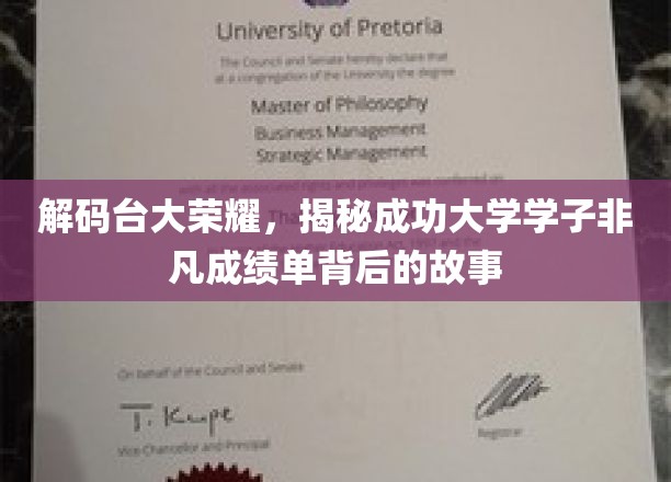 探寻台大精英传奇，揭秘学子卓越成就背后的奋斗历程