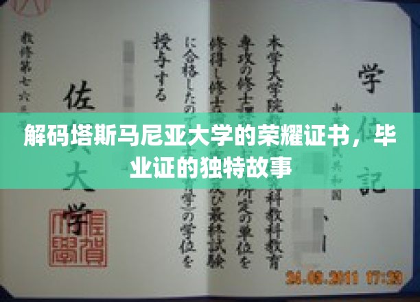 探索塔斯马尼亚大学，毕业证书背后的传奇与荣耀