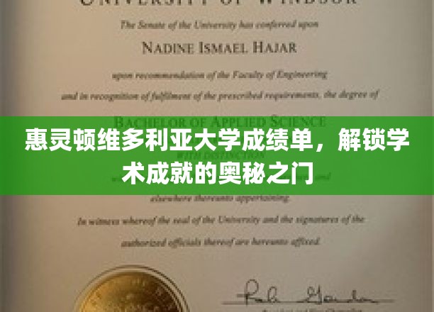 解锁学术辉煌，惠灵顿维多利亚大学成绩单背后的秘密通道
