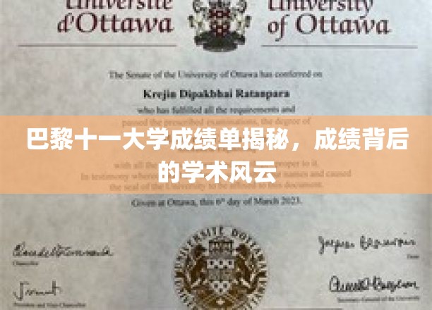 巴黎十一大学成绩单背后，一场无声的学术较量