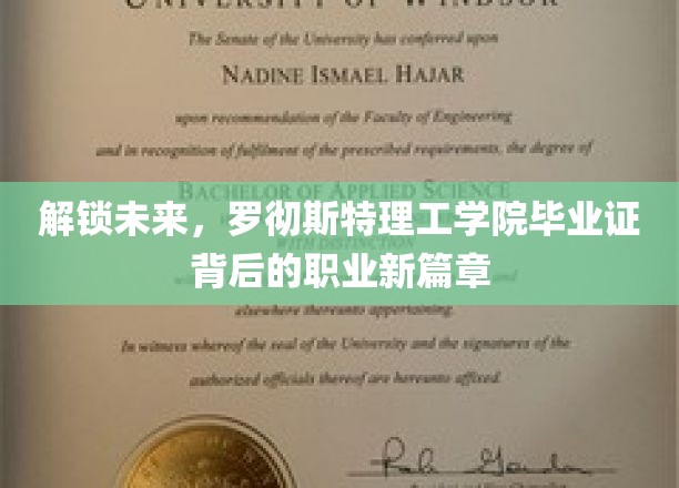 解锁未来，罗彻斯特理工学院毕业证背后的职业新篇章