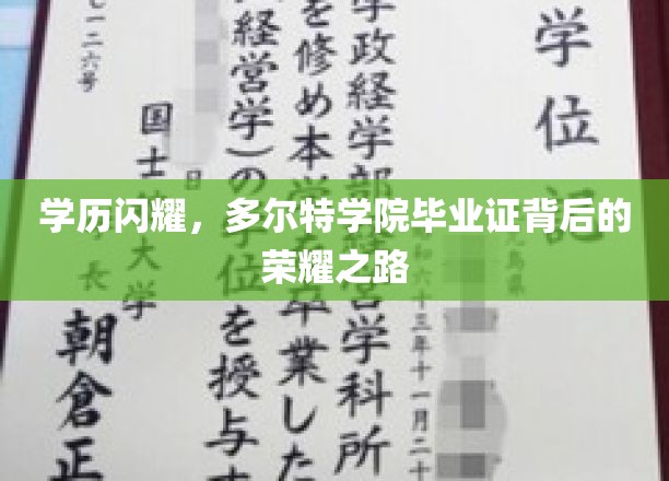 多尔特学院精英荣耀，毕业证背后的学历传奇