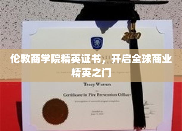 伦敦商学院精英证书，开启全球商业精英之门