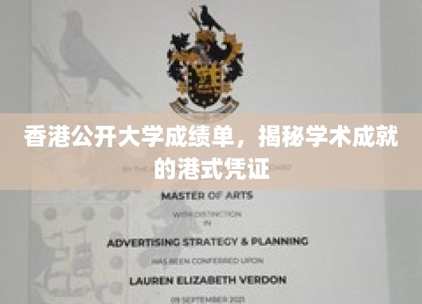 港式荣耀凭证，香港公开大学成绩单背后的学术故事