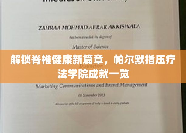 脊椎健康新境界，帕尔默指压疗法学院创新成果大盘点