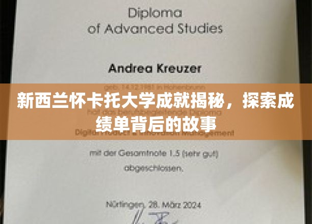 解码怀卡托大学荣耀，揭秘学霸背后的成长轨迹