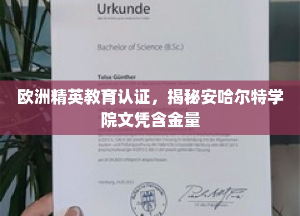 欧洲精英教育认证，揭秘安哈尔特学院文凭含金量