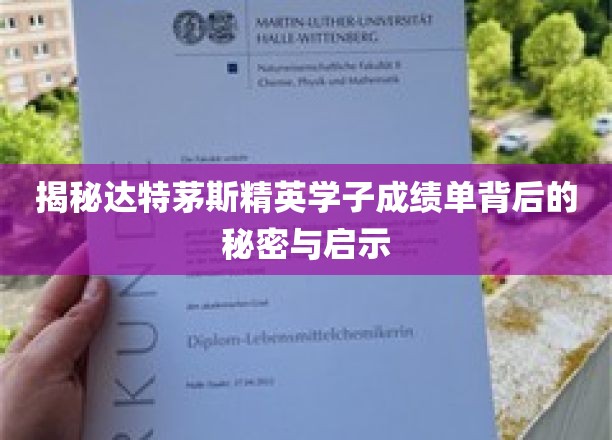 达特茅斯学霸档案，解码卓越成绩背后的奥秘与启示