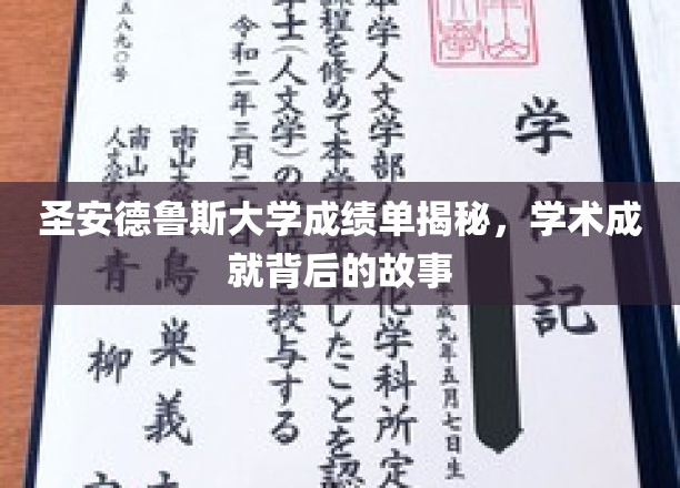 探寻圣安德鲁斯大学卓越成就背后的秘密档案