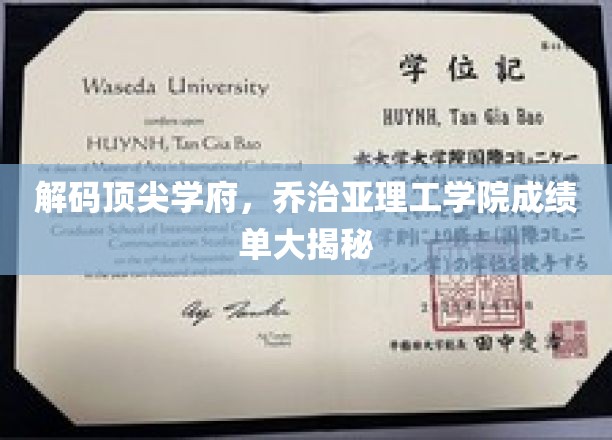 揭秘乔治亚理工学院，成绩单背后的顶尖学府秘密