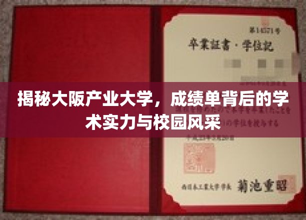 解码大阪产业大学，探秘学术辉煌与校园魅力