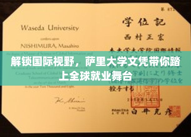全球通行证，萨里大学学位助你飞跃职场新境界