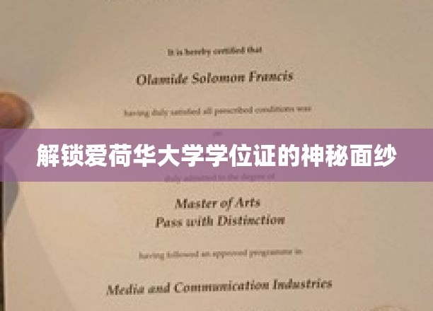 揭开爱荷华大学学位证书的神秘光环