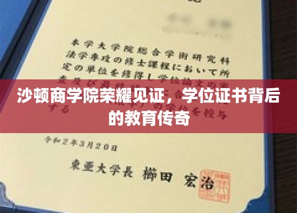 沙顿商学院荣耀加冕，学位证书背后的非凡教育故事