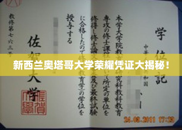 奥塔哥大学独家荣耀证书背后，揭秘全球精英培养秘籍