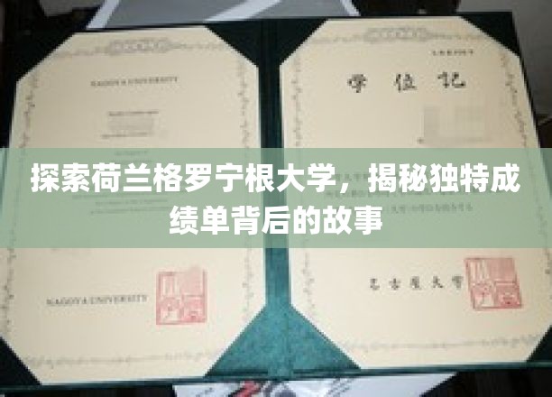 荷兰格罗宁根大学，探寻别致成绩单背后的传奇魅力