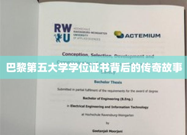 巴黎第五大学证书之谜，探寻学位背后的传奇色彩